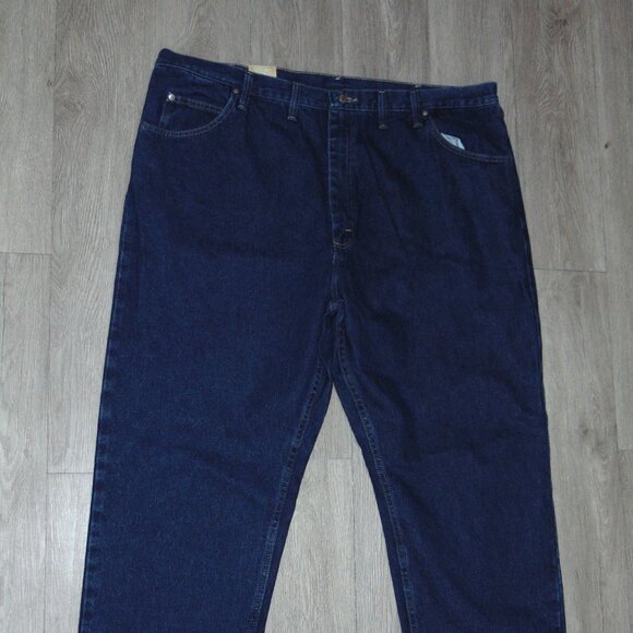 Wrangler Other - Wrangler Mens Jeans Premium Denim Pant Size 46X30 5 Star Relaxed Fit Cotton Blue